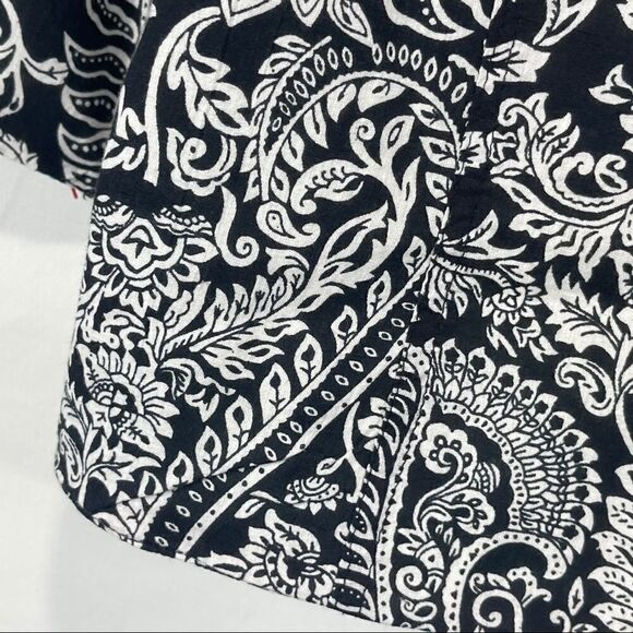 Choices White and Blue Paisley Print Blazer - Picture 12 of 14